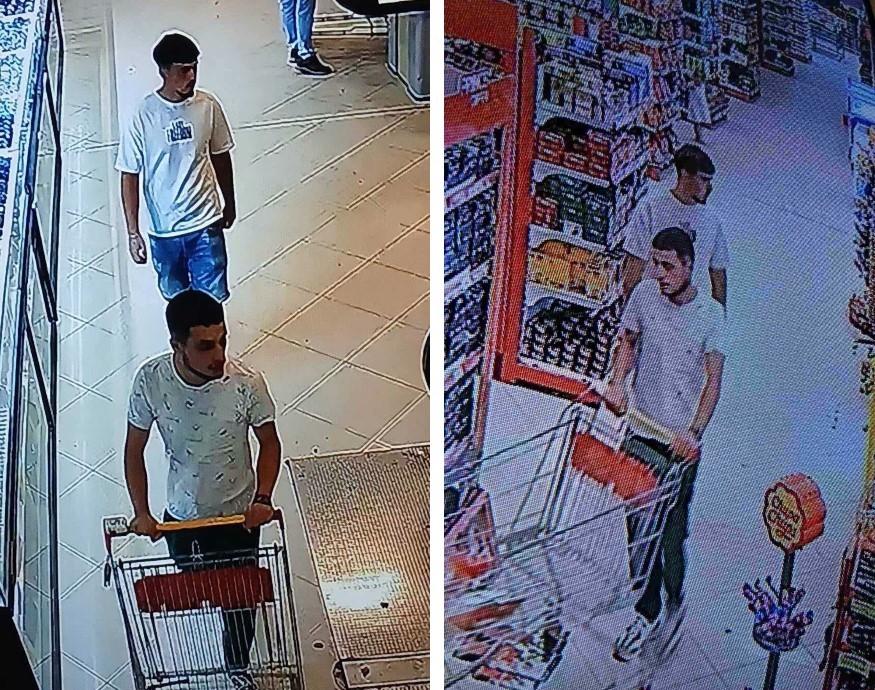 Vjedhje në një qendër tregtare në Ferizaj: Policia kërkon ndihmën e qytetarëve për kapjen e dy të dyshuarve