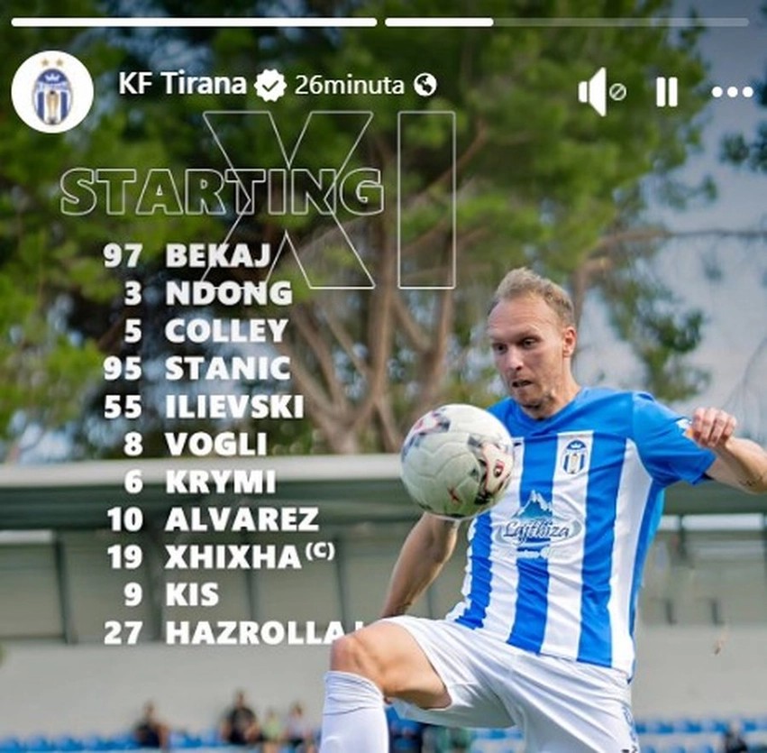 Përplasja e kryeqytetit: Tirana dhe Dinamo zbulojnë formacionet zyrtare para supersfidës