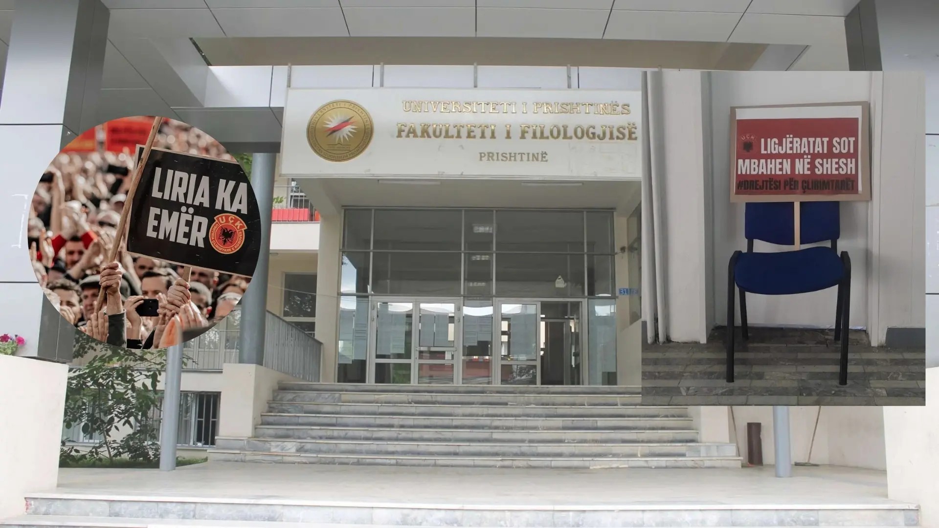 Protesta për UÇK-në, studentët e Filologjisë zhvendosin ligjëratat në shesh