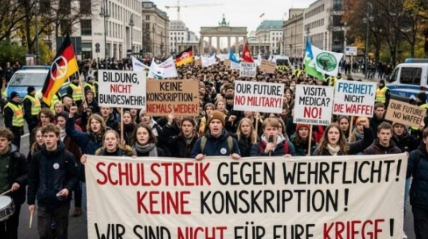 Valë pakënaqësie në Gjermani: Mbi 45 mijë studentë ngrihen në protestë kundër rikthimit të mundshëm të shërbimit ushtarak të detyrueshëm