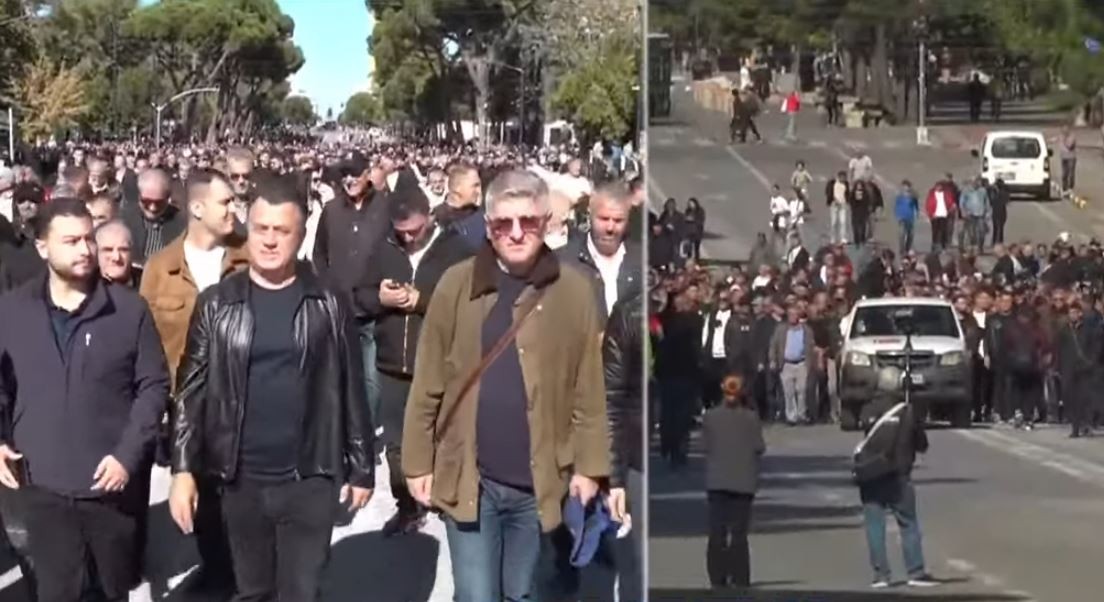 Tensioni në rritje në Tiranë: Deputetët dhe mbështetësit e PD-së marshojnë drejt Kryeministrisë