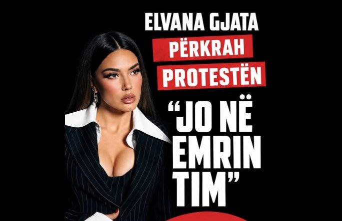 Elvana Gjata i bashkohet thirrjes për protestën “JO NË EMRIN TIM”