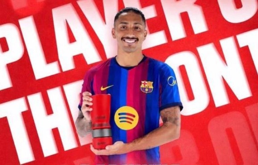 Në flakë me Barçën: Raphinha rrëmben sërish çmimin e lojtarit më të mirë të muajit në La Liga
