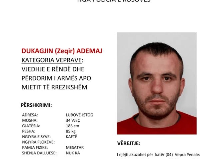 Aksioni i Policisë: Vihet në pranga personi i shpallur në kërkim ndërkombëtar nga Luksemburgu