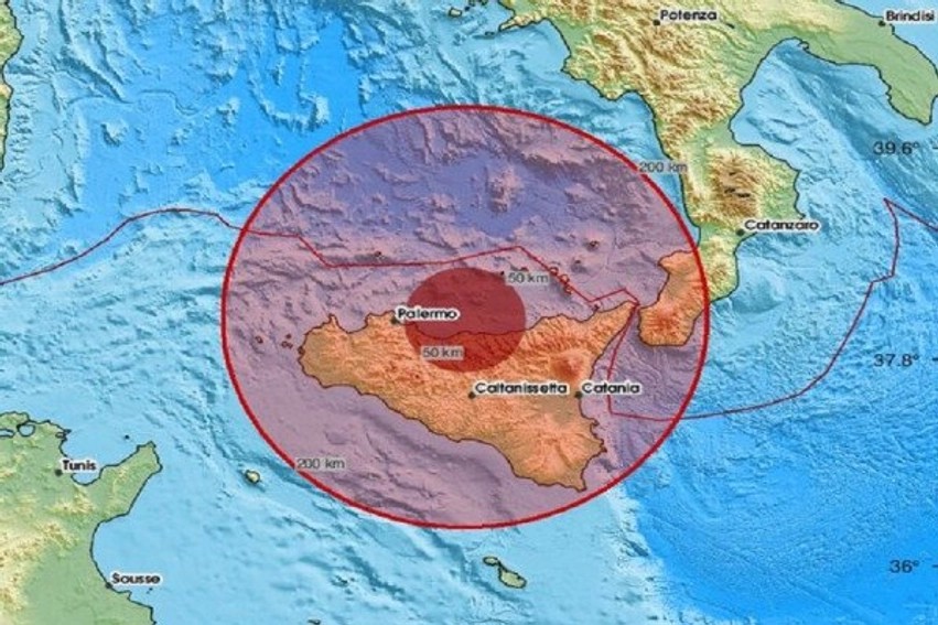 Lëkundje të fuqishme sizmike godasin Italinë, epiqendra regjistrohet në rajonin e Sicilisë