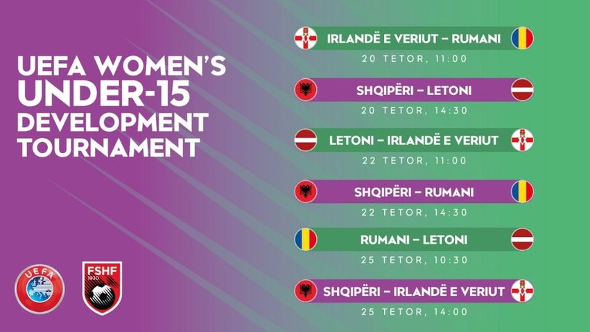 FSHF organizon turneun zhvillimor UEFA Women’s Under-15