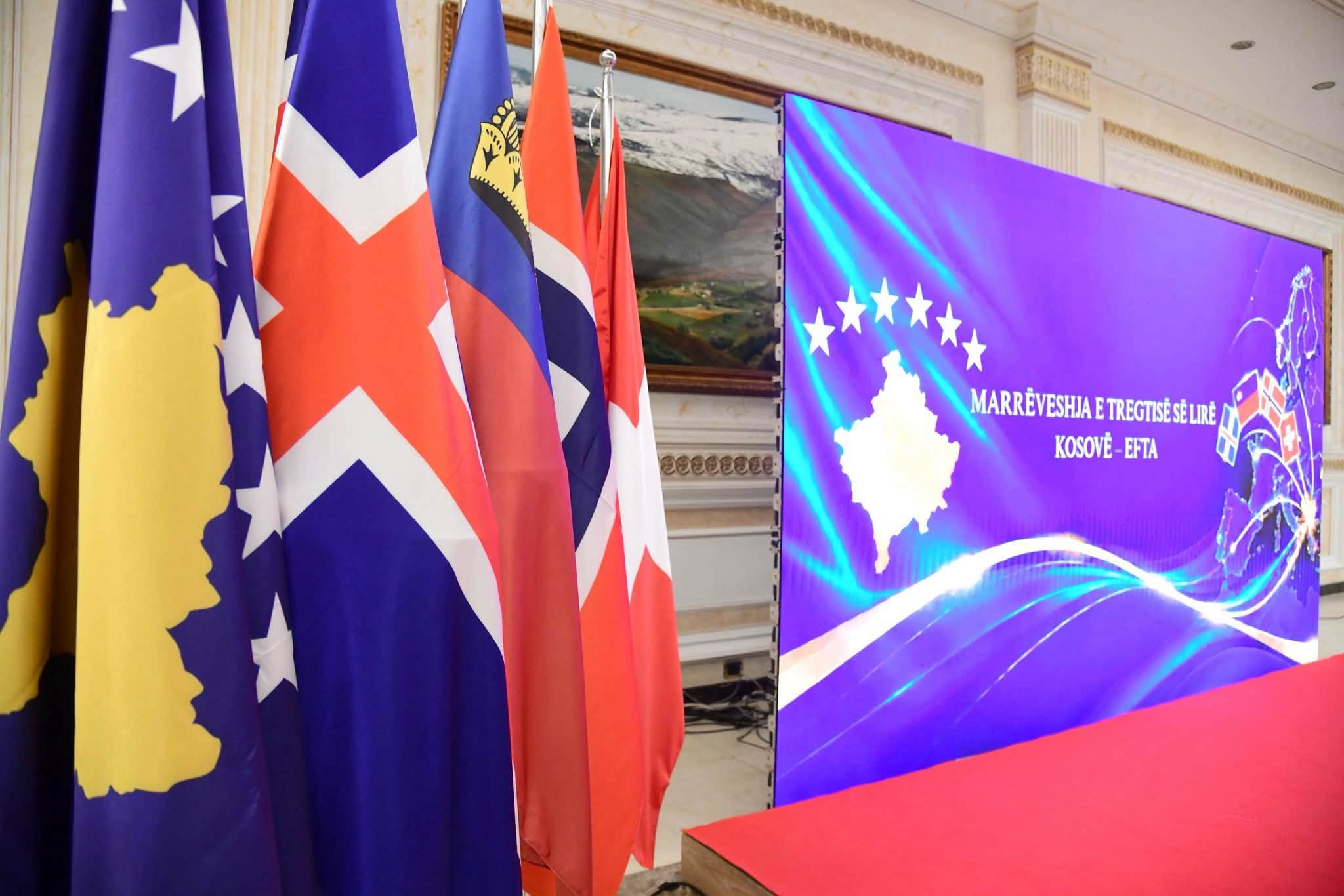 Nga 1 tetori nis zbatimi i Marrëveshjes së Tregtisë së Lirë mes Kosovës dhe vendeve të EFTA-s