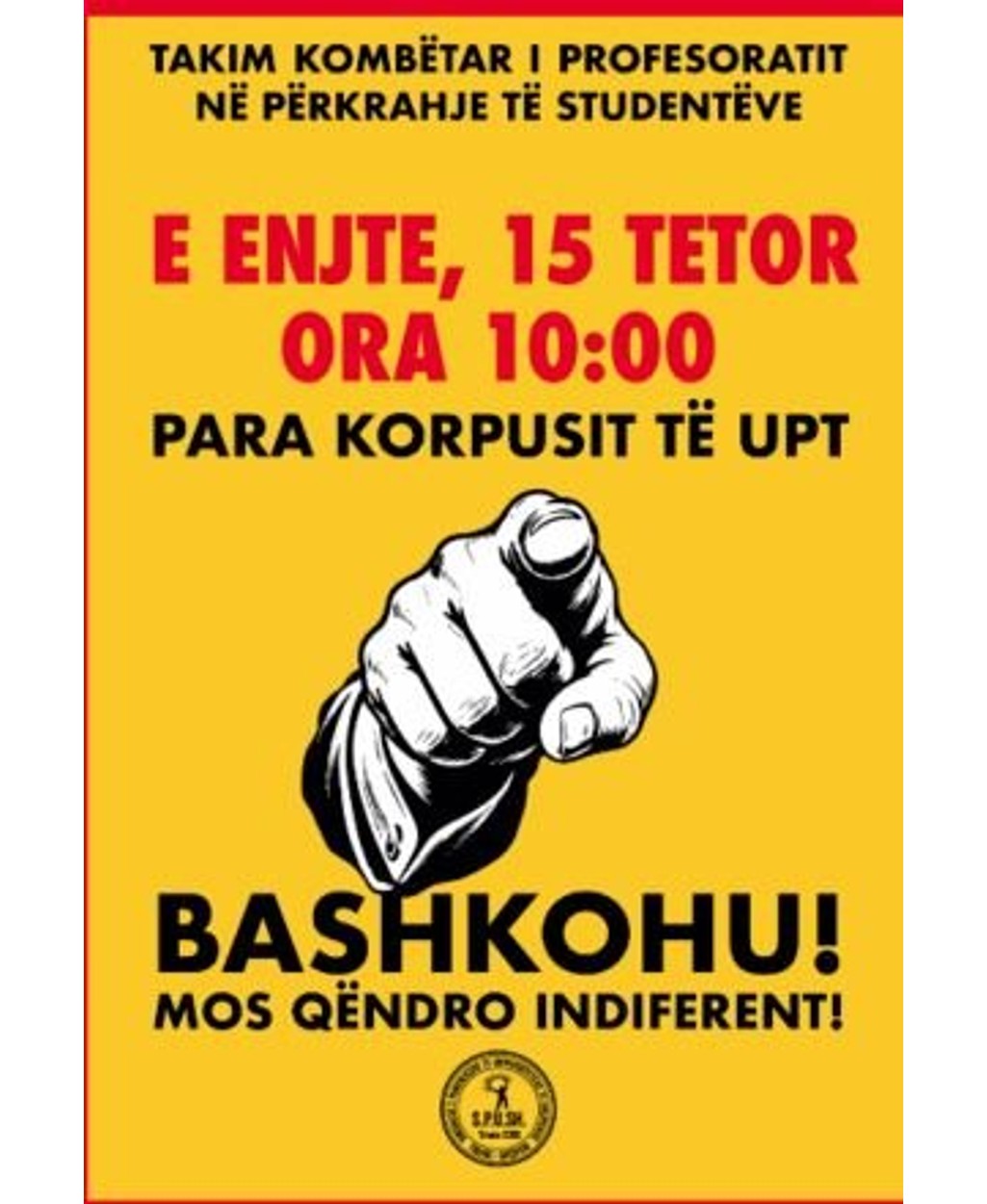 Mbështetje për protestën, Sindikata e Universiteteve thërret tubim urgjent: Koha për t'u bashkuar