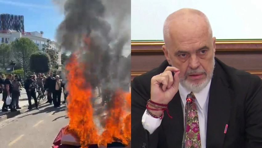Tensionet në protestë, Rama ashpër ndaj PD-së pas djegies së karrigeve të dialogut