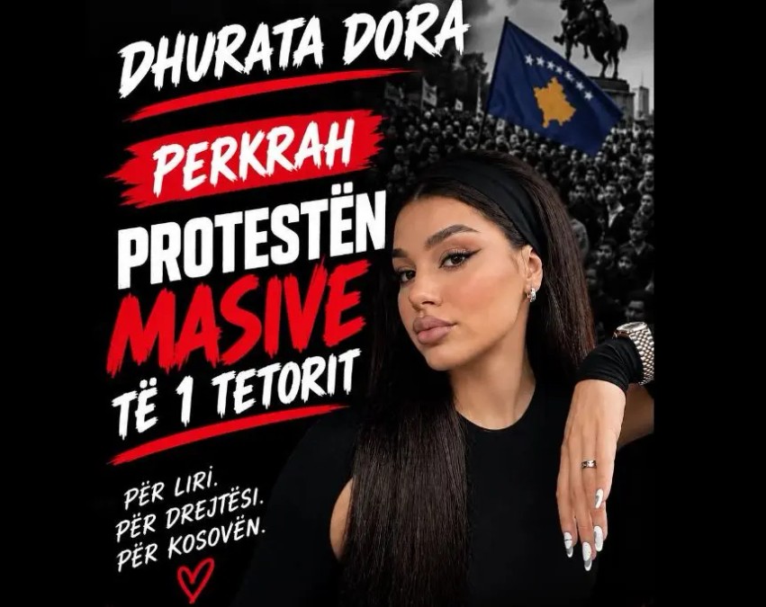 Këngëtarja e njohur Dhurata Dora i bashkohet thirrjes për protestën e 1 tetorit në kryeqytet