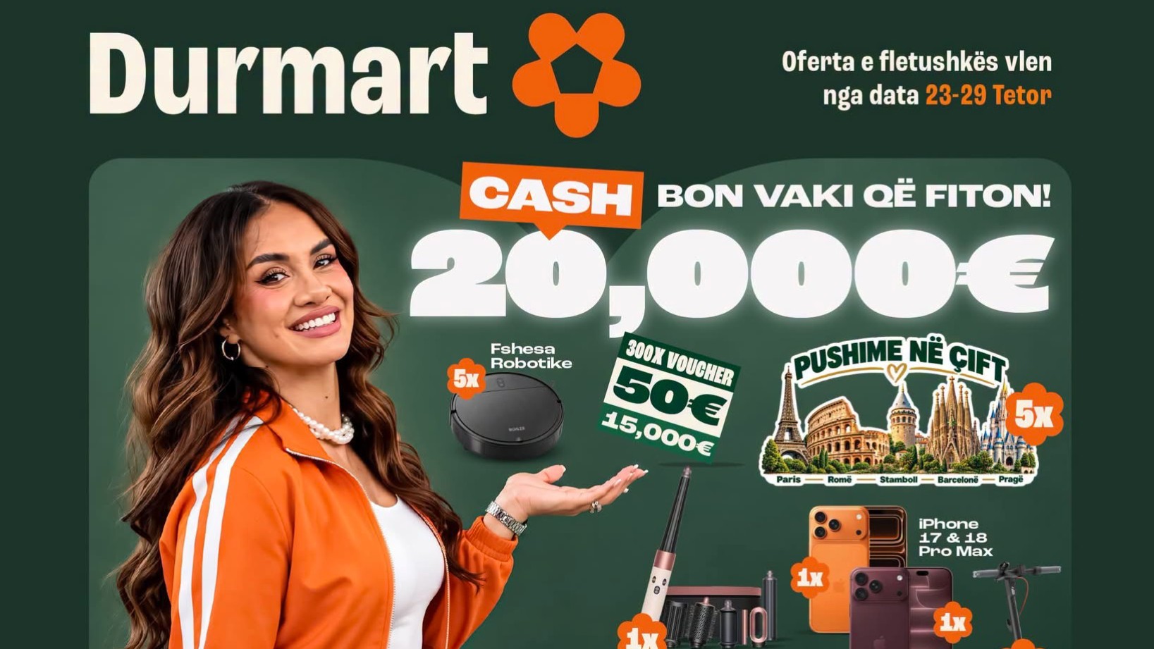Zbritje masive dhe kursime për konsumatorët: ‘Durmart’ lanson valën e re të super ofertave në të gjitha pikat