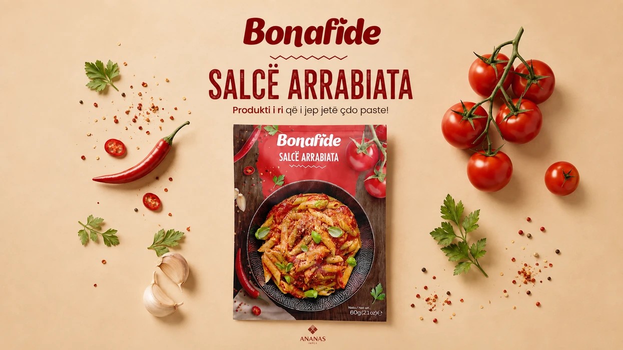 Aromat e Italisë në tryezën tuaj: Ananas Impex lançon salcën e re 'Bonafide Arrabiata'