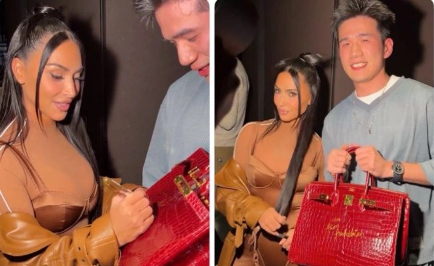 Situatë e sikletshme në Shangai: Fansi i kërkon Kim Kardashian të firmosë mbi çantën luksoze 40 mijë euroshe