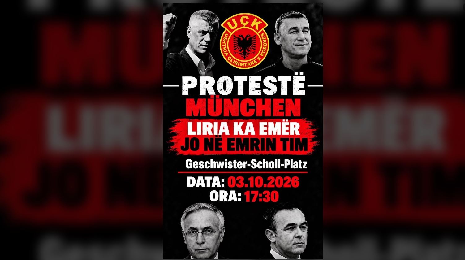 Mërgata shqiptare në Bavari mobilizohet në mbështetje të protestës “Liria Ka Emër”