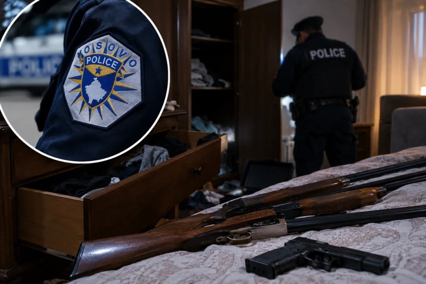 Hajnat bastisin një banesë në Prishtinë: Merren katër armë zjarri