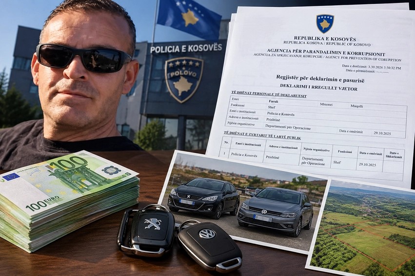 Zbardhet pasuria e Faruk Muqollit: Toka trashëgimi, 100 mijë euro cash të prindërve dhe detyrimet bankare