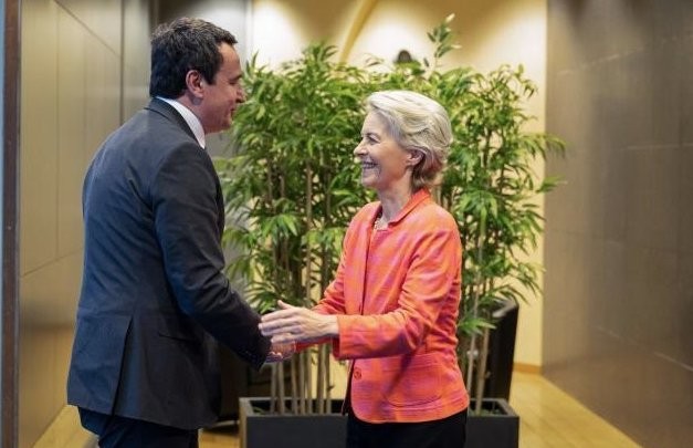 Kurti kërkon statusin e kandidatit në BE pas takimit me Von der Leyen: Kosova i plotëson të gjitha kriteret