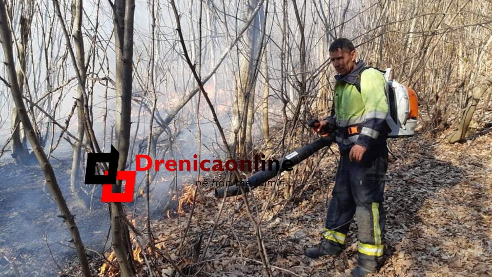 Flakët shkrumbojnë pesë hektarë me mollë në Skenderaj, Policia nis hetimet