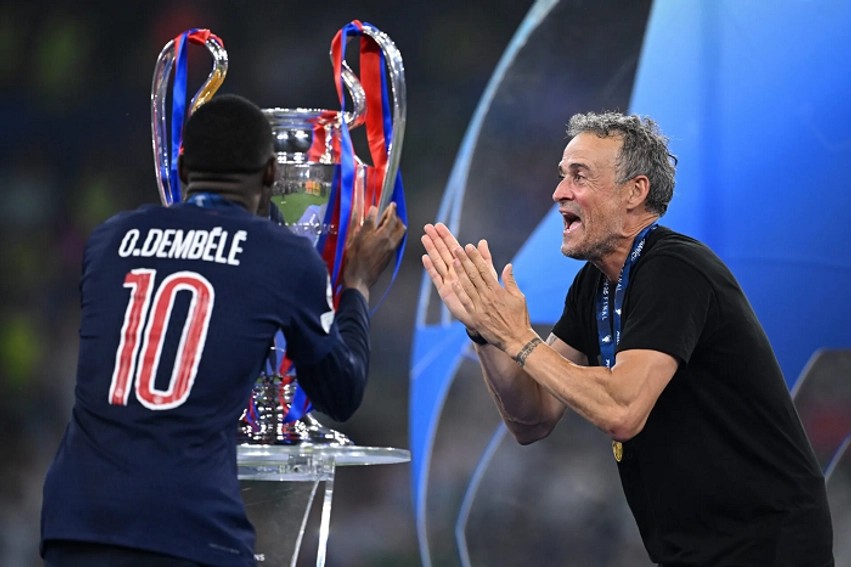 Luis Enrique merr në mbrojtje Ousmane Dembele pas valës së kritikave në Francë