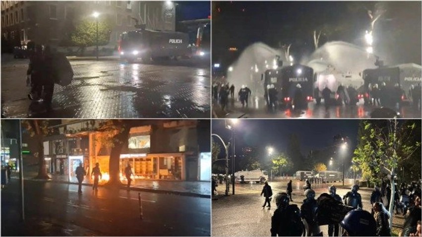 Dita e 19-të e protestave në Tiranë: Përplasje, molotovë dhe ndërhyrje e forcave të rendit
