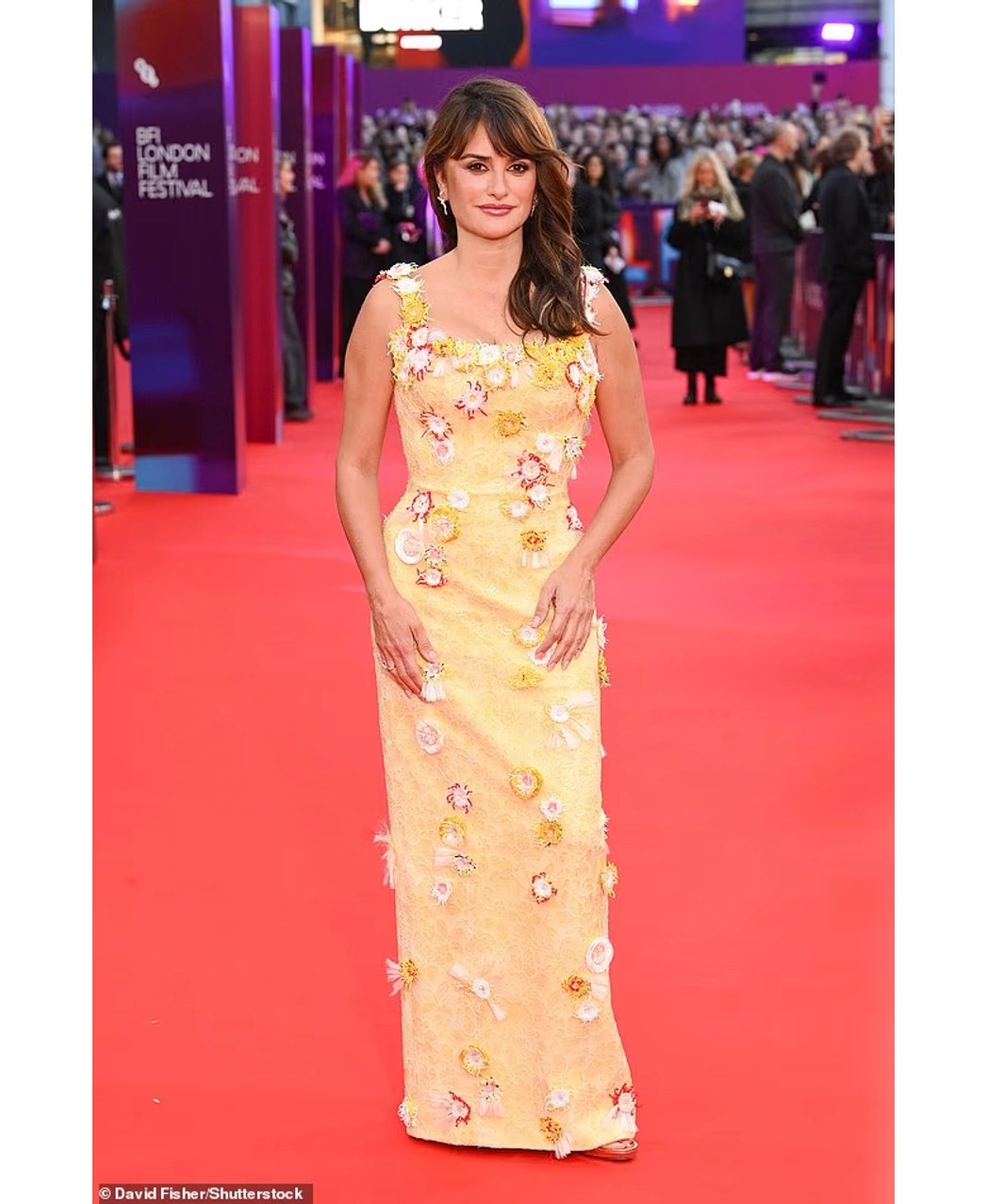 Penelope Cruz mahnit në tapetin e kuq në Londër, filmi “Bunker” triumfon me 15 minuta duartrokitje